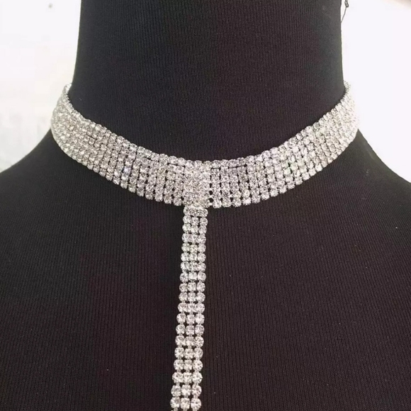 🎀Exquisite Sexy Rhinestone Choker &  Waiste Chain - Picture 4 of 6